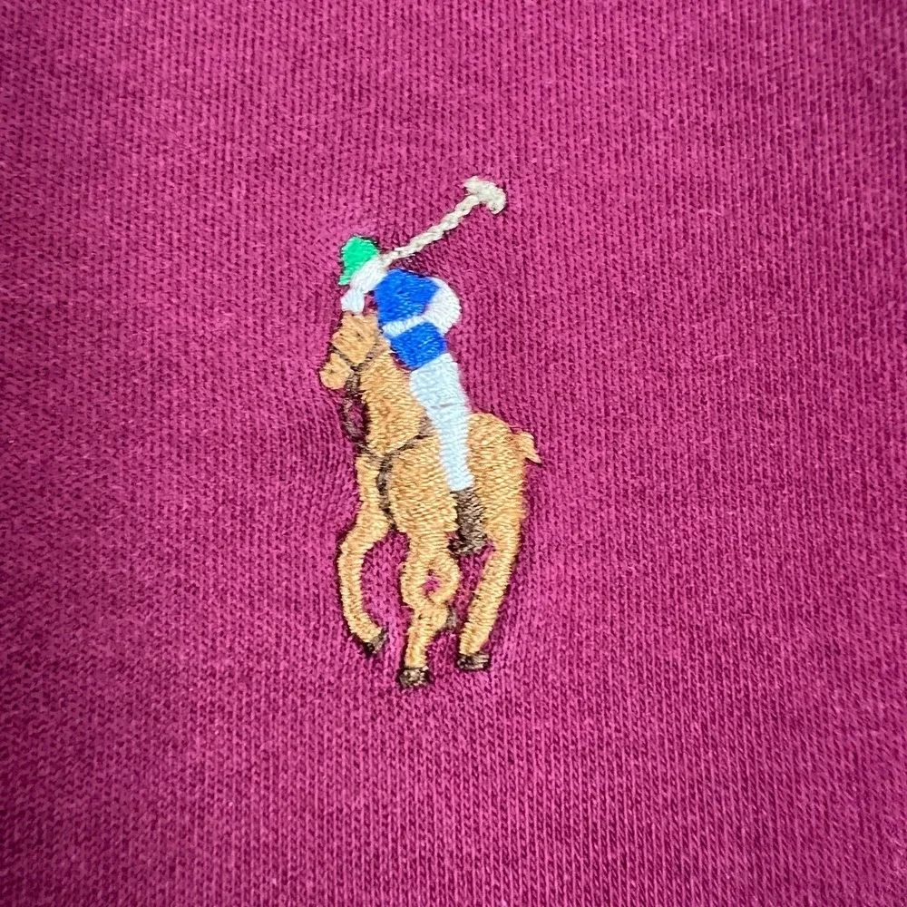 Polo Ralph Lauren Shirt Mens XL Extra Large Red Short Sleeve Flesh Pony Casual